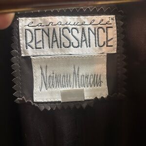 Neiman Marcus Dark Brown Leather Trench Coat Emanuel Ungaro